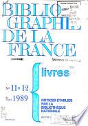 Bibliographie nationale française