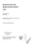 Bibliographie Romane