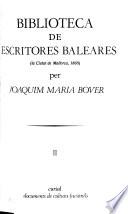 Biblioteca de escritores baleares