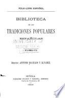 Biblioteca de las Tradiciones populares Españolas