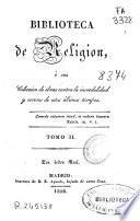 Biblioteca de religión: (1826. 392 p.)