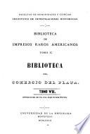 Biblioteca del Comercio del Plata, tomo VII