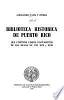 Biblioteca história de Puerto Rico