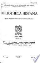 Bibliotheca hispana