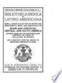 Bibliotheca Iberica et Latino-Americana