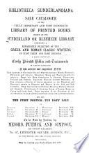 Bibliotheca Sunderlandiana
