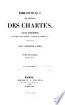 Bibliotheque de l'Ecole des chartes