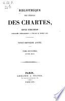 Bibliothèque de l'Ecole des Chartes