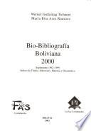 Bio-bibliografía boliviana