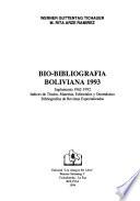 Bio-bibliografía boliviana