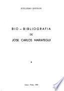 Bio-bibliografía de José Carlos Mariátegui
