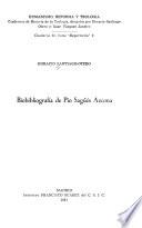 Biobibliografía de Pío Sagűés Azcona