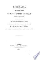Biografía del doctor en Farmacia D. Manuel Jiménez y Murillo, catedrático que fue de la FacultadExcmo. Sr. Dr. D. Quintin Chiarlone, escrito en virtud de acuerdodel Colegio de Farmacéuticos de Madrid para ser leido en la sesion de aniversario del 21 de agosto de 1867