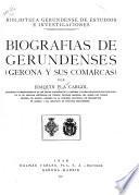 Biografías de gerundenses