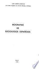 Biografías de sociĺogos españoles
