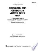 Biography and Genealogy Master Index