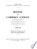 Biologie de l'Amérique australe: Etudes sur la faune du sol. Documents biogéographiques