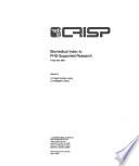 Biomedical Index to PHS-supported Research