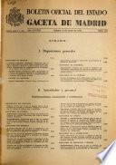 Boletâin oficial del estado: Gaceta de Madrid