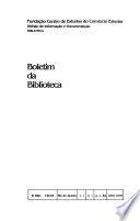Boletim da Biblioteca