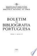 Boletim de bibliografia portuguesa