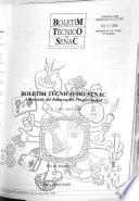 Boletim técnico do SENAC.