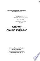 Boletín antropológico