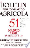 Boletín bibliográfico agrícola