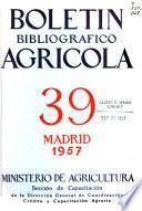 Boletin bibliografico agricola