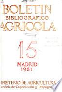 Boletín bibliográfico agrícola
