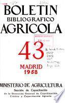 Boletín bibliográfico agrícola