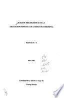 Boletín bibliográfico de la Asociación Hispánica de Literatura Medieval