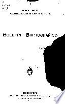 Boletín bibliográfico