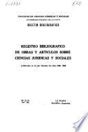 Boletín bibliográfico