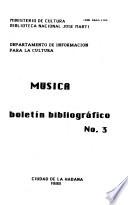 Boletín bibliográfico