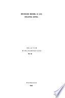 Boletín bibliográfico