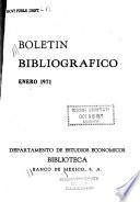 Boletín bibliográfico