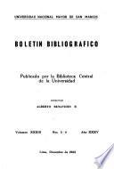 Boletín bibliográfico
