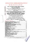 Boletín bibliográfico mexicano