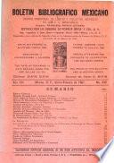 Boletín bibliográfico mexicano