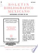 Boletín bibliográfico mexicano