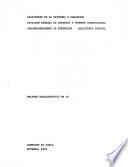 Boletín bibliográfico - Ministerio de Vivienda y Urbanismo, División Técnica de Estudio y Fomento Habitacional, Centro de Documentación