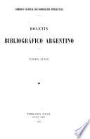 Boletín bibliografico nacional