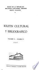 Boletín cultural y bibliográfico