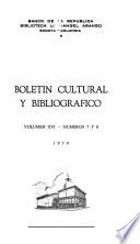Boletín cultural y bibliográfico