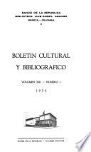 Boletín cultural y bibliográfico