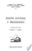 Boletín cultural y bibliográfico
