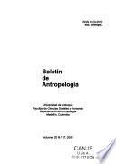 Boletín de antropología