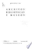 Boletín de archivos, bibliotecas y museos