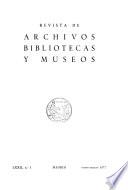 Boletín de archivos, bibliotecas y museos